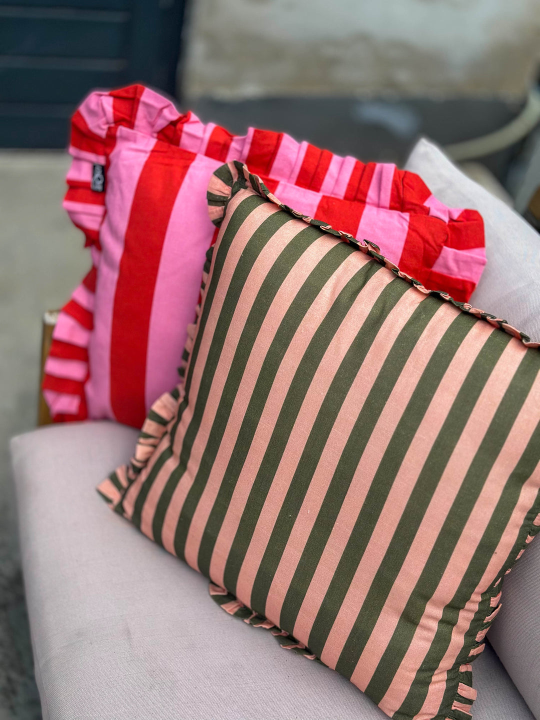 Stripe love kussen set