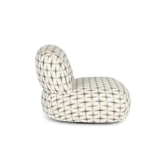 Ritz Lounge Chair Groen | Bold Monkey Loungestoel Grafisch Patroon
