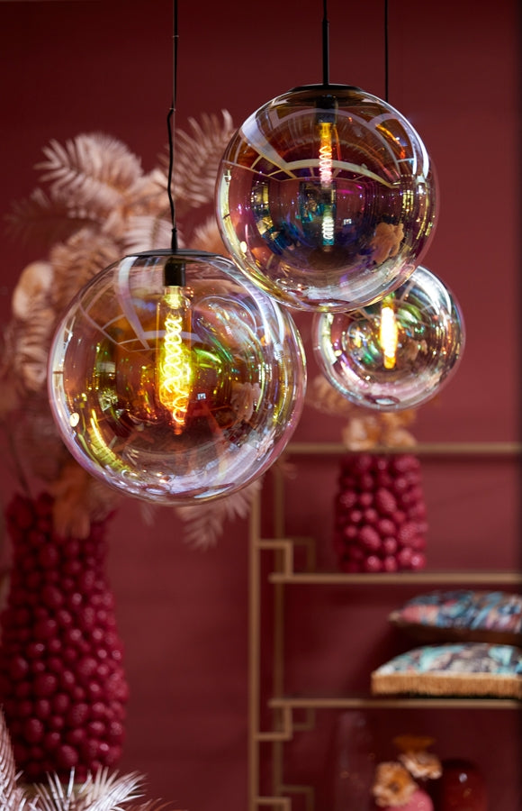 Light & Living Hanglamp Medina Glas