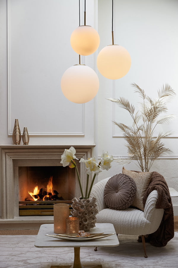 Light & Living Hanglamp Medina Glas