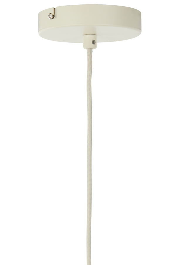 Plumeria Hanglamp – Metaal & Textiel – Zwart/Zand