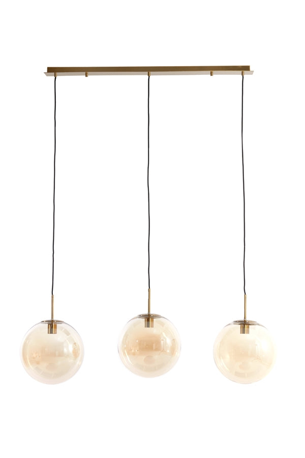 Light & Living Hanglamp Medina 3-Lichts Glas 120cm