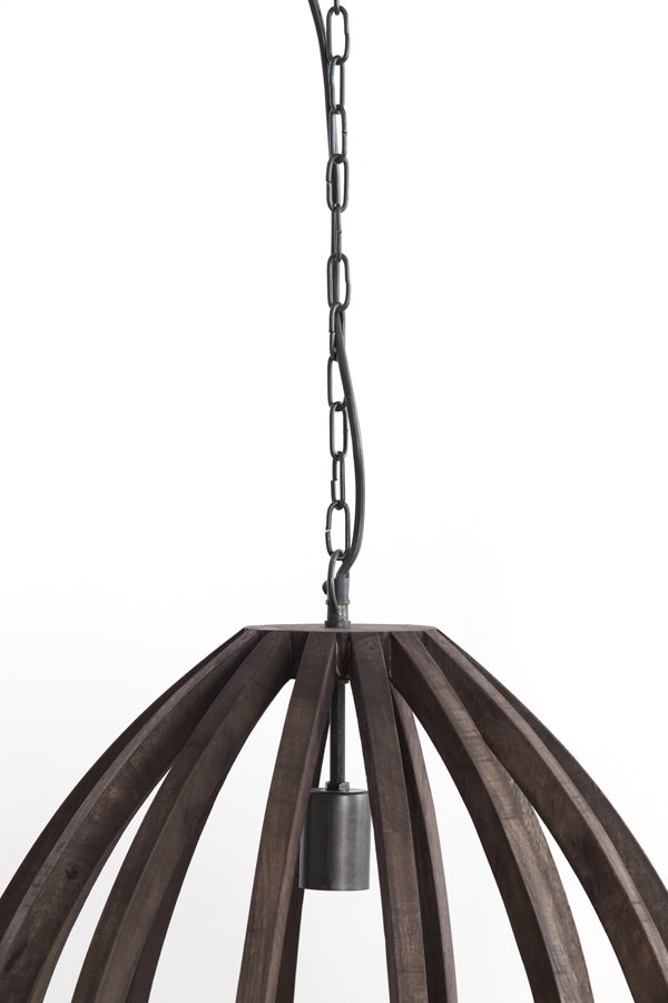 Light & Living Hanglamp Barsia Mangohout Donkerbruin