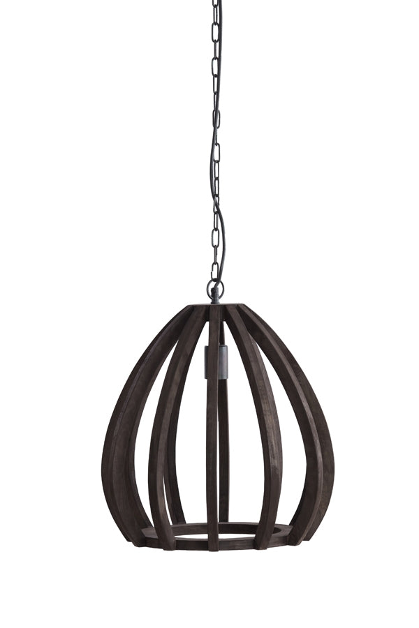Light & Living Hanglamp Barsia Mangohout Donkerbruin