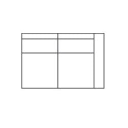 120 arm rechts – 95 x 150 cm