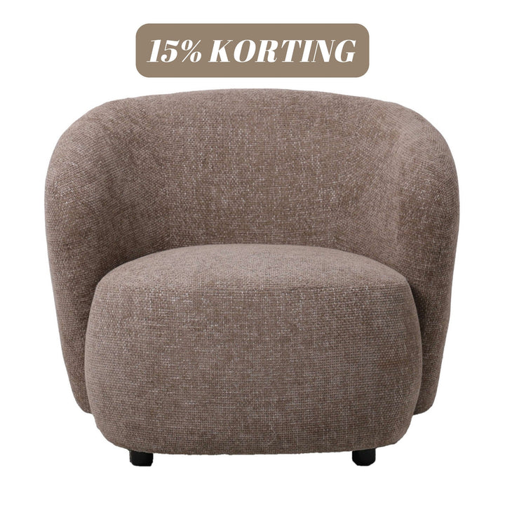 Aphrodite Taupe Fauteuil legacy 3 mink PTMD