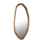 Paislie Brass Organic Shaped Mirror Round 56x3x72cm PTMD