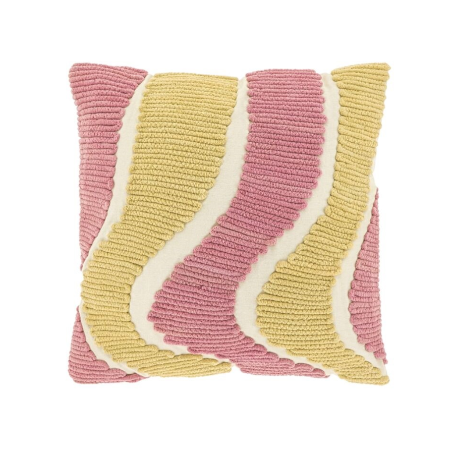 Sierkussen Roze Wave Patroon 45x45 cm