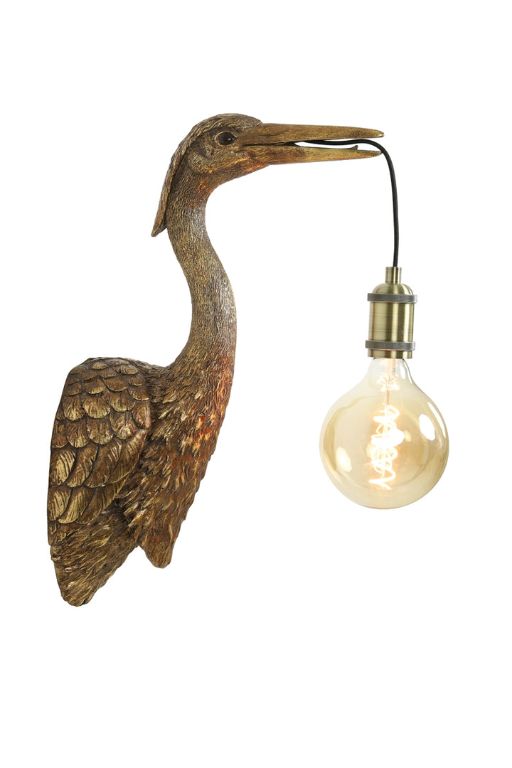 Light & Living Wandlamp Crane Antiek Brons