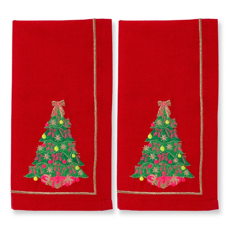 Vondels - Katoenen servetten Kerstboom (set van 2)