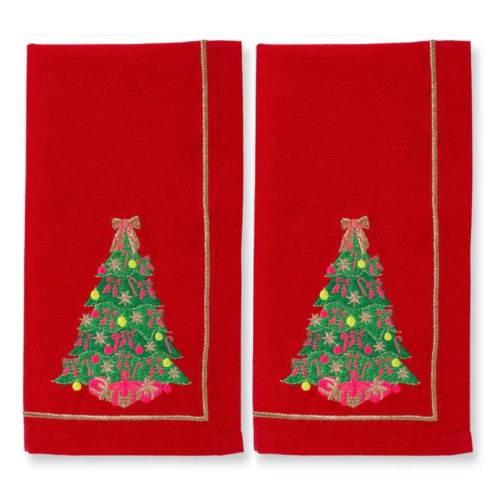 Vondels - Katoenen servetten Kerstboom (set van 2)