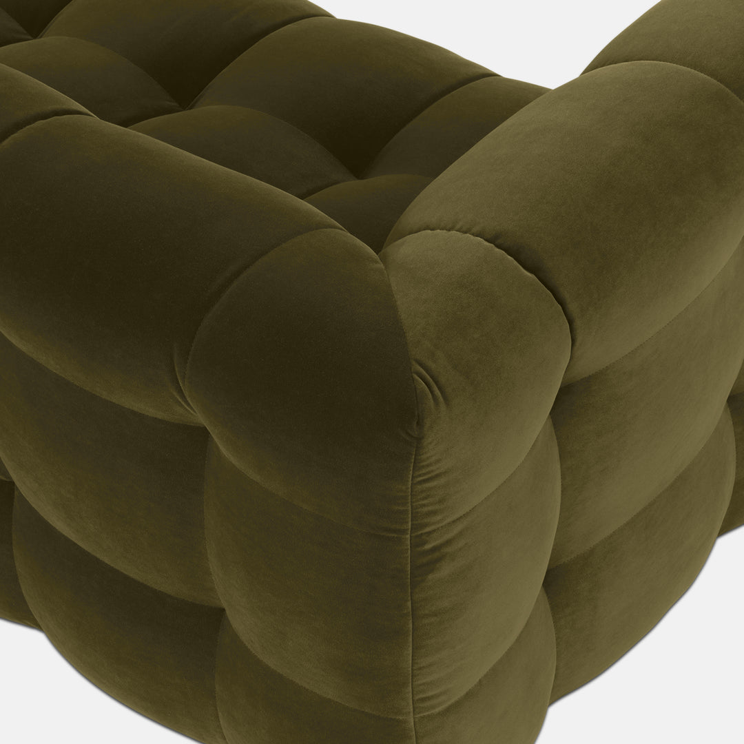 Velvet Bank 3-Zits – Ronde Luxe Designbank | Royal Forest