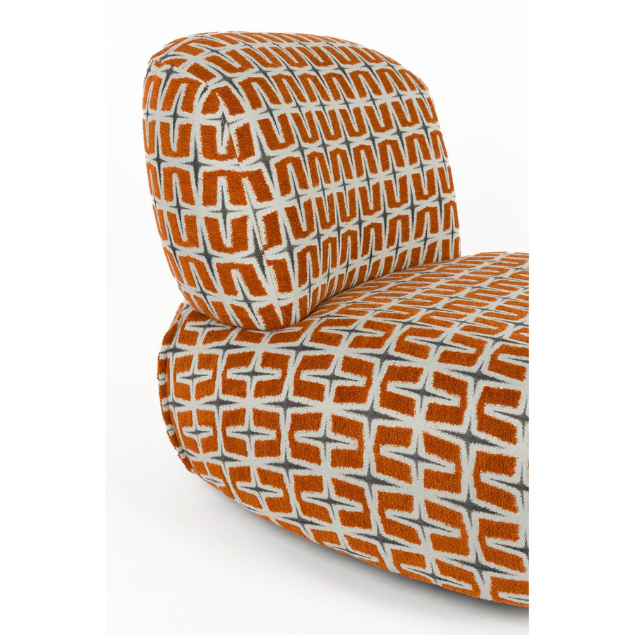Ritz loungestoel oranje sfeerbeeld