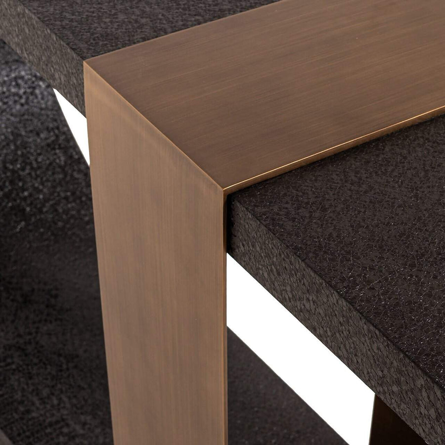 Richmond Wandtafel Bazel Zwart met Goud