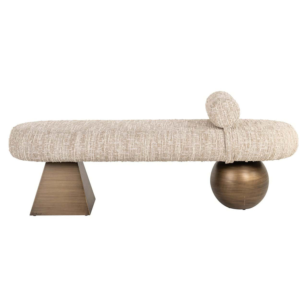 Design Bankje Beige 148 cm 2