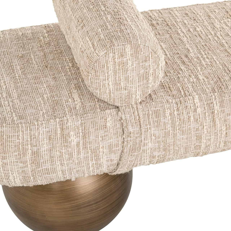 Design Bankje Beige 148 cm 6