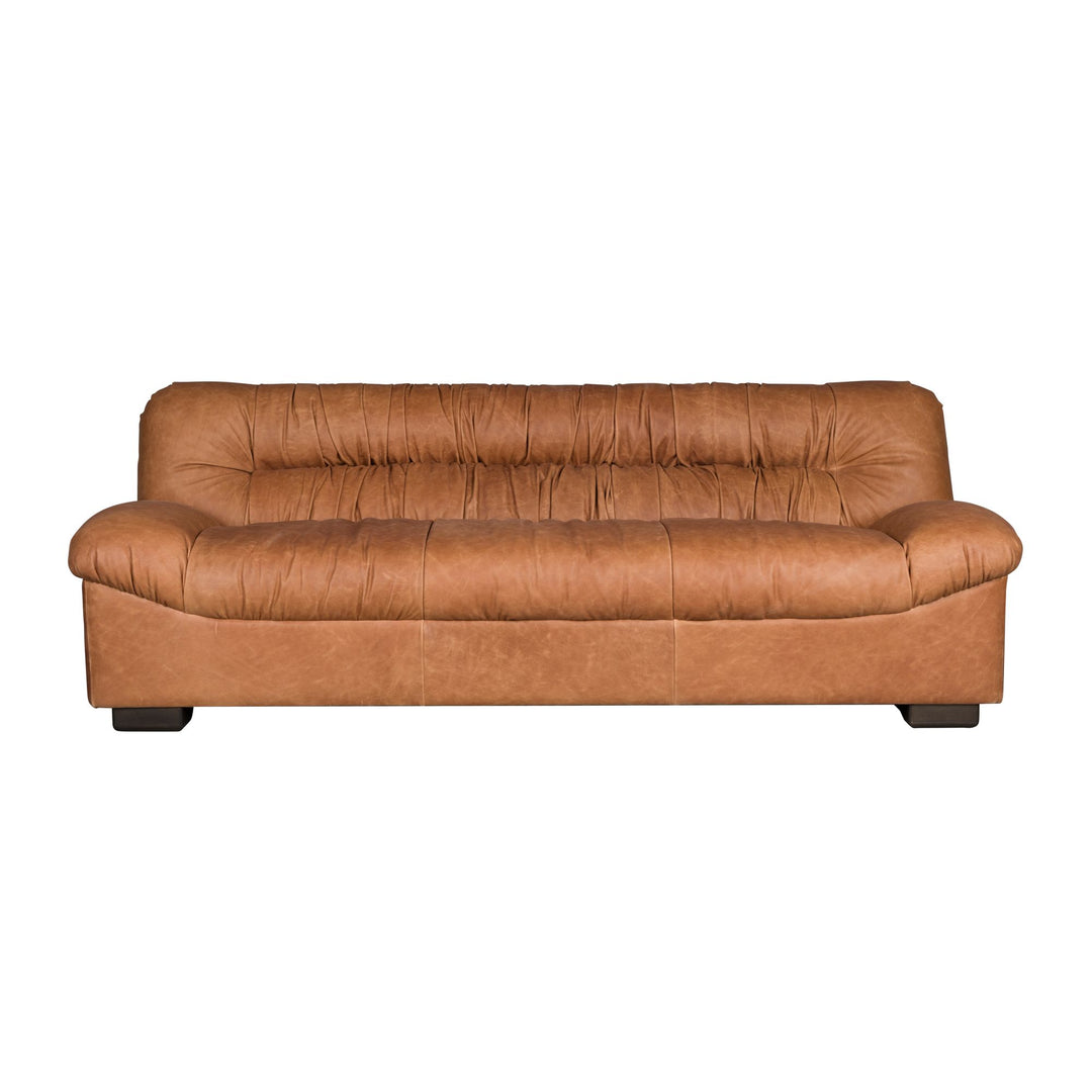 Dutchbone Douglas 3-zitsbank wax leer cognac