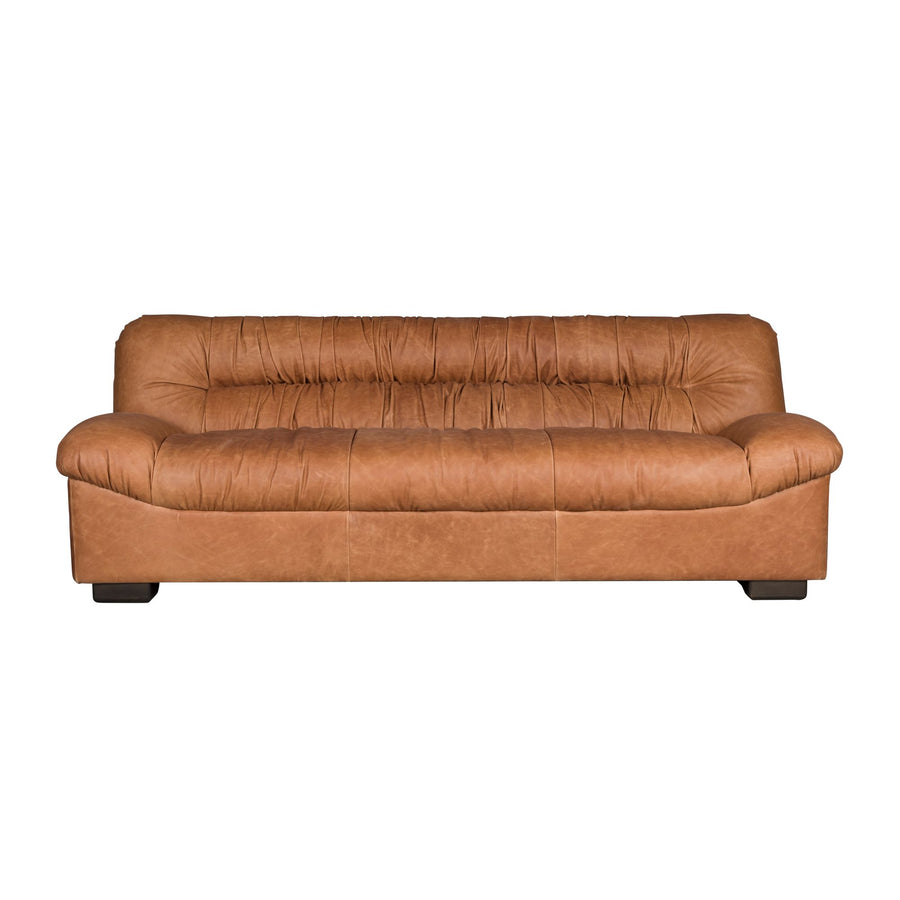 Dutchbone Douglas 3-zitsbank wax leer cognac