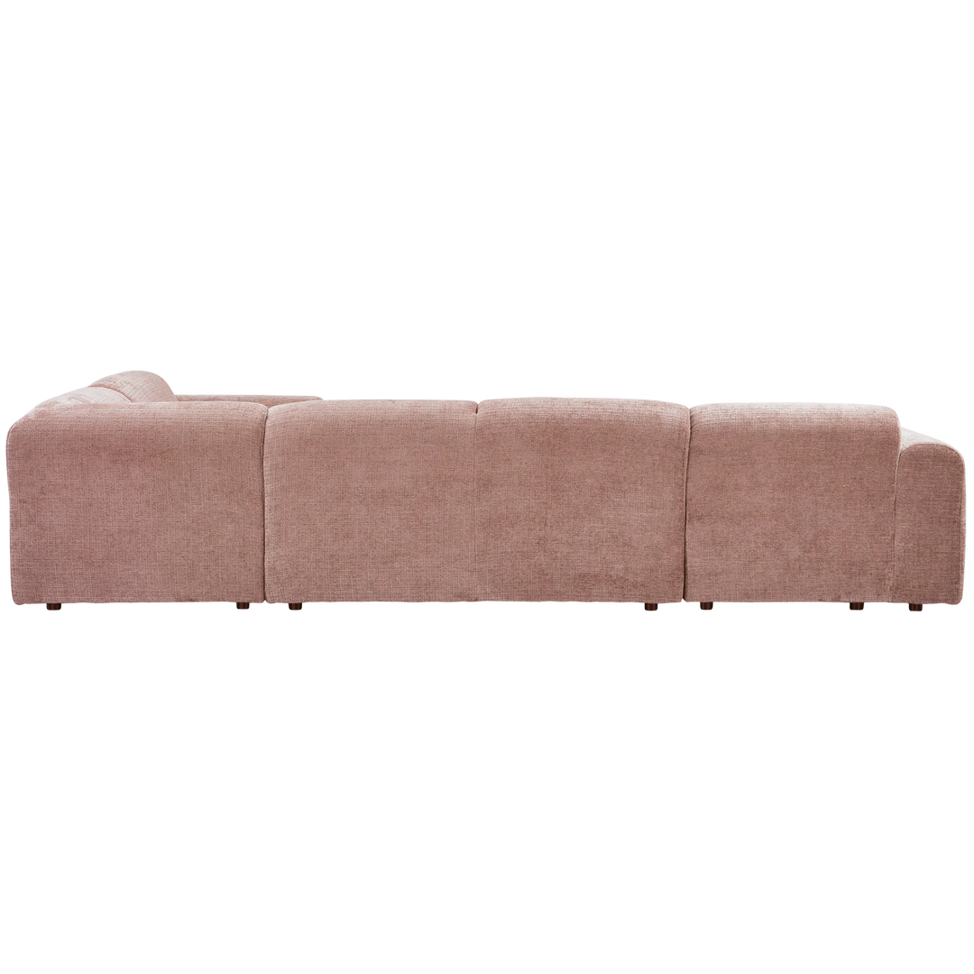 Woood CLOUD hoekbank rechts geweven chenille taupe