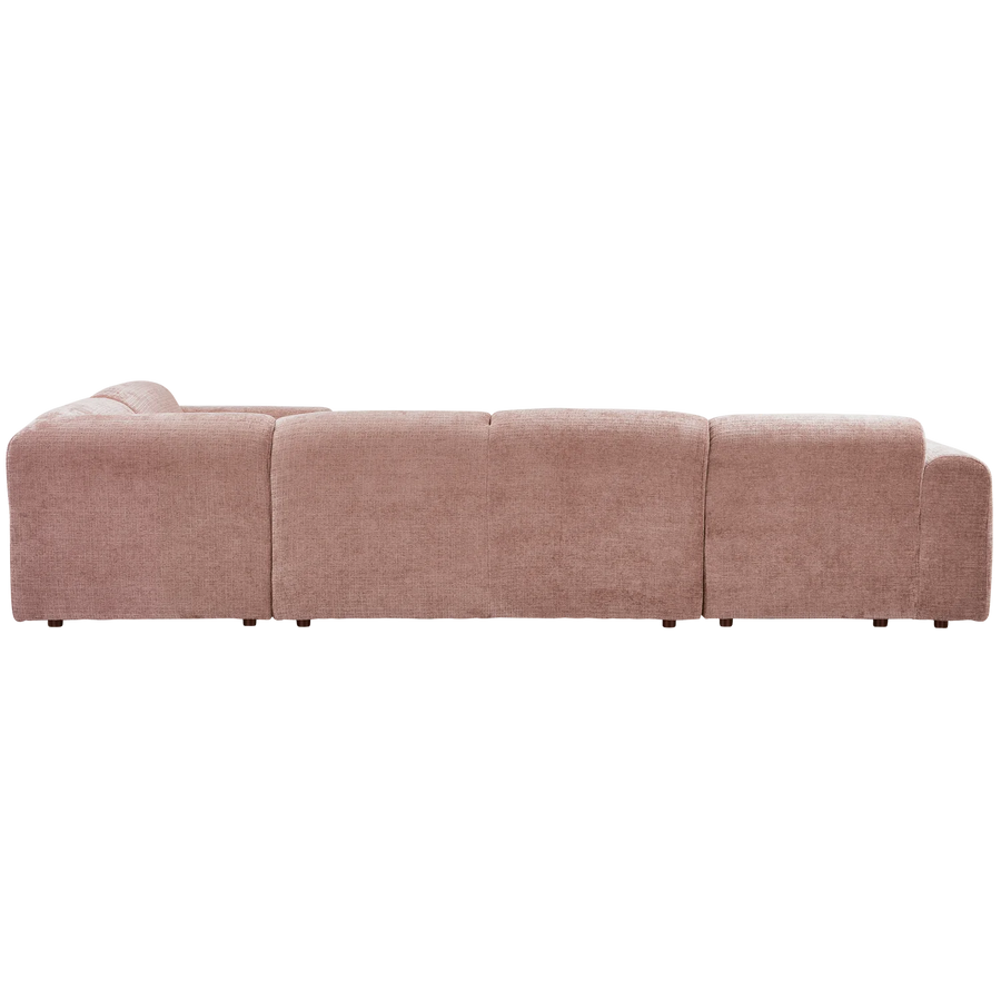 Hoekbank Rechts Woood CLOUD geweven chenille taupe