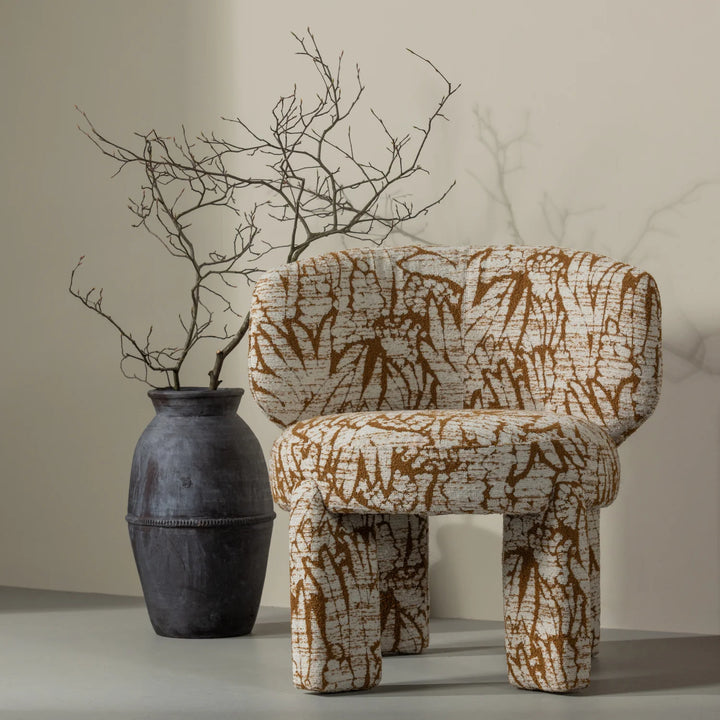 Fauteuil Upke Geweven stof, kleur Naturel/Bruin pre order