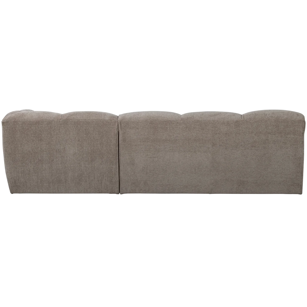 WOOOD Tibas chaise longue geweven stof zand