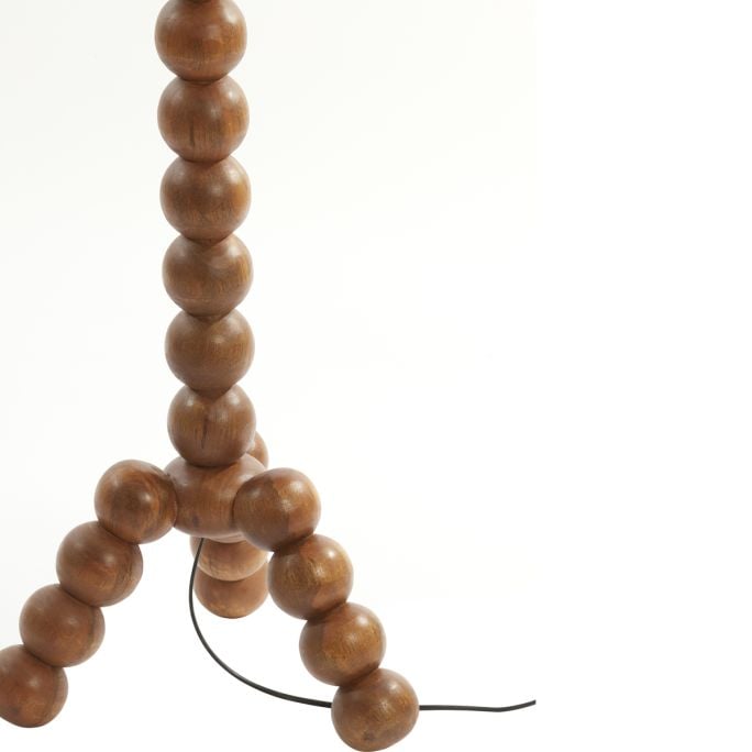 Vloerlamp VEGLIO hout olie bruin
