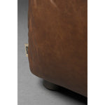 Structuur van het chocoladebruine wax leer