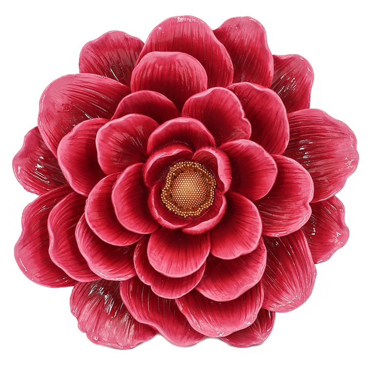 Wand bloem roze rood