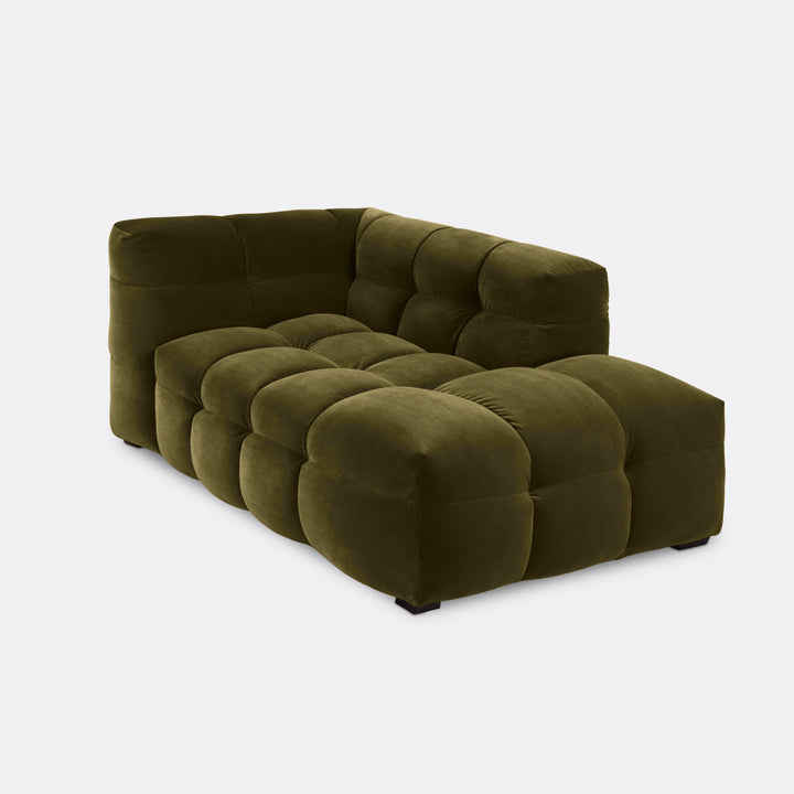 Velvet Chaise Longue – Luxe Ronde Design Ligbank | Royal Forest