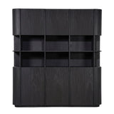 Kabinet Oslo 203x220 cm – eiken & eikenfineer zwart