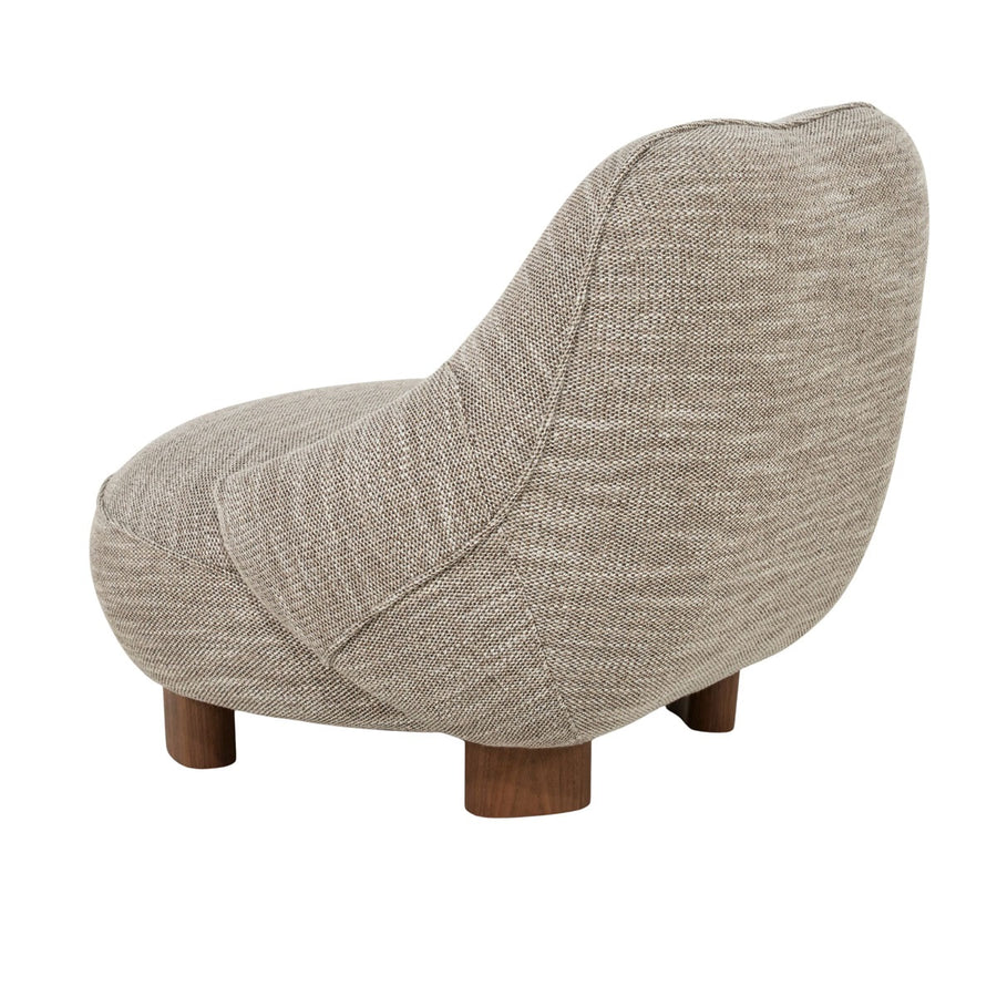 Fauteuil Lina – stof & metaal taupe Vanu