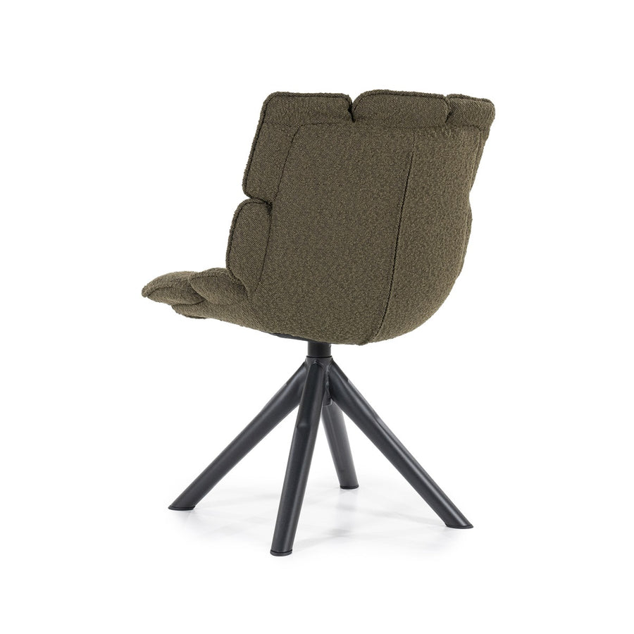 Stoel Dani – polyester & metaal groen Copenhagen