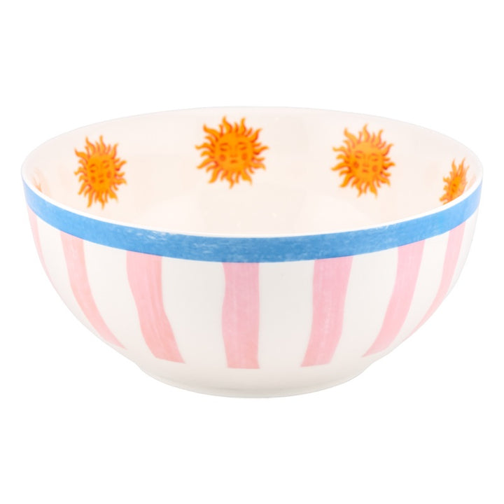 Complete servies set – dinerbord, ontbijtbord, & kom met zonnig design