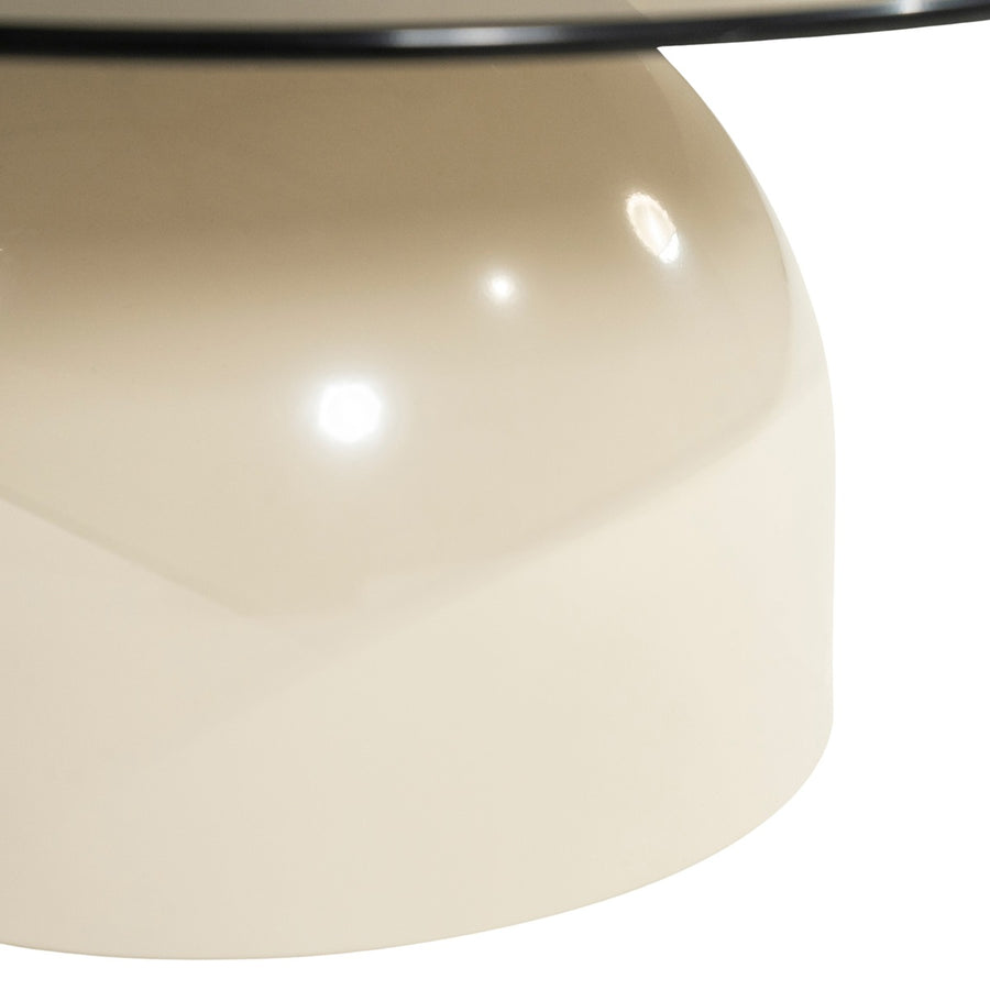 Bijzettafel Irona beige van opzij