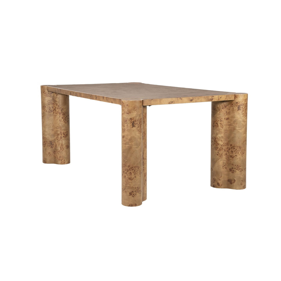 Eettafel Dorian 180x110 cm – MDF & wortelnotenfineer
