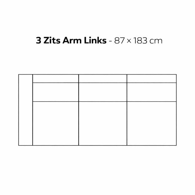 Strakke Modulaire Bank Zelf Samenstellen | SEVN Annebeth