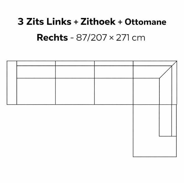 SEVN Annebeth – Modulaire Design Bank populairste opstellingen