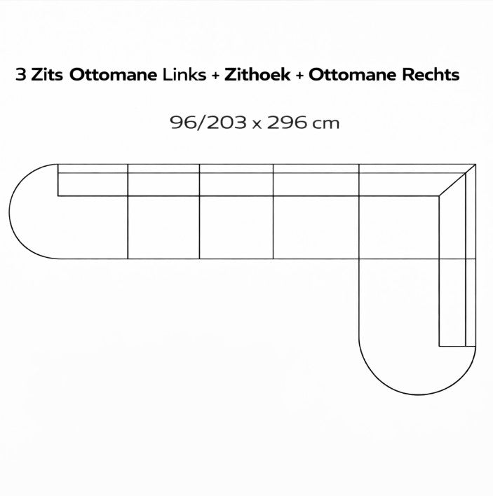 SEVN Danique – Modulaire Design Bank populairste opstellingen