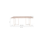 Maattekening eettafel 220 x 90 x 75 cm Dutchbone Class