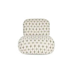 Ritz Lounge Chair Groen | Bold Monkey Loungestoel Grafisch Patroon