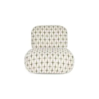 Ritz Lounge Chair Groen | Bold Monkey Loungestoel Grafisch Patroon