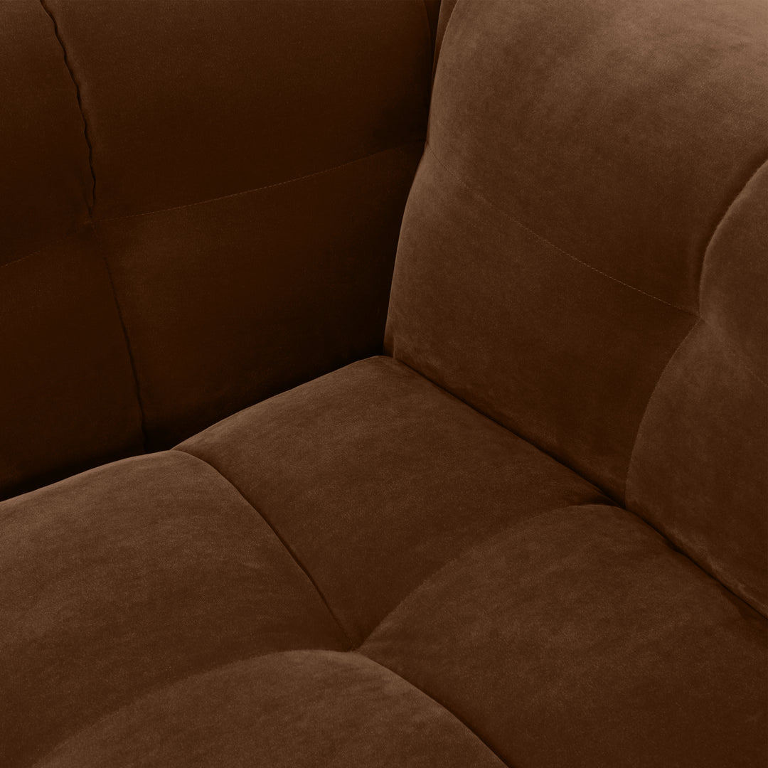 Velvet Bank 3-Zits – Ronde Luxe Designbank | Royal Wood