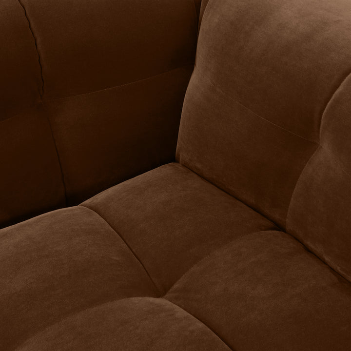 Velvet Bank 3-Zits – Ronde Luxe Designbank | Royal Wood