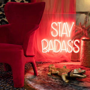 Stay Badass Wandlamp LED Neon | Bold Monkey Neonverlichting