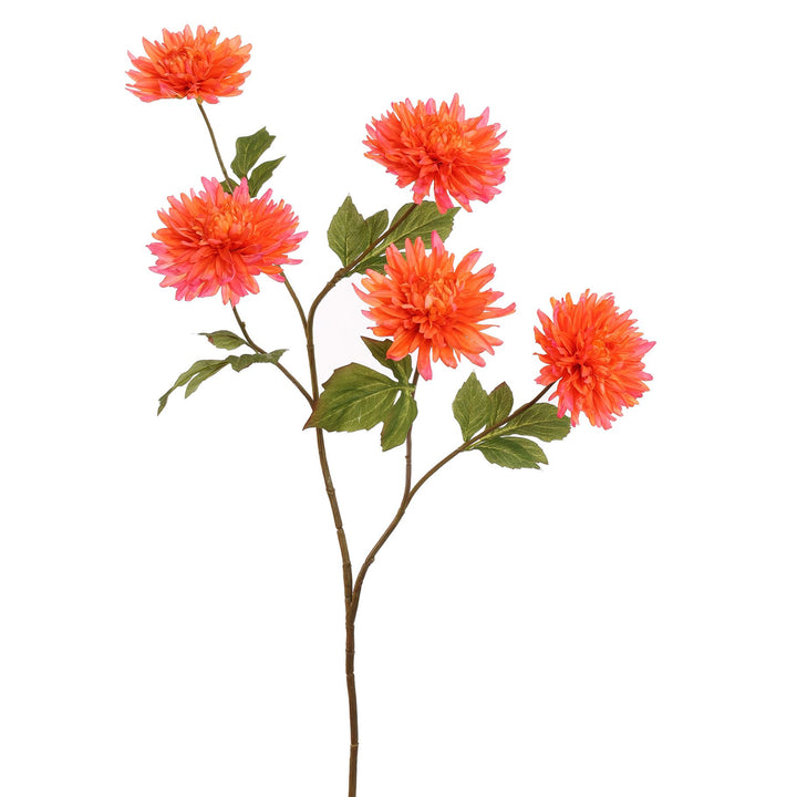 XL dahlia kunsttak roze oranje