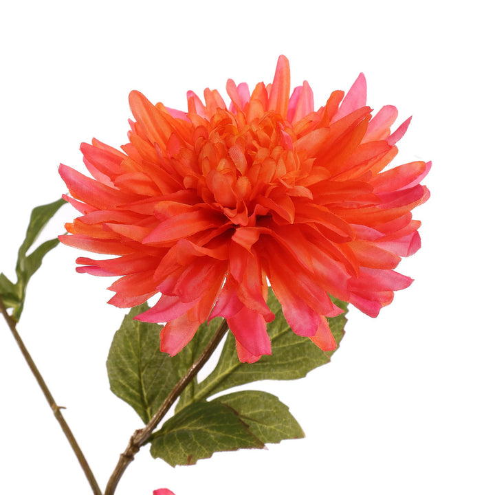 XL dahlia kunsttak roze oranje