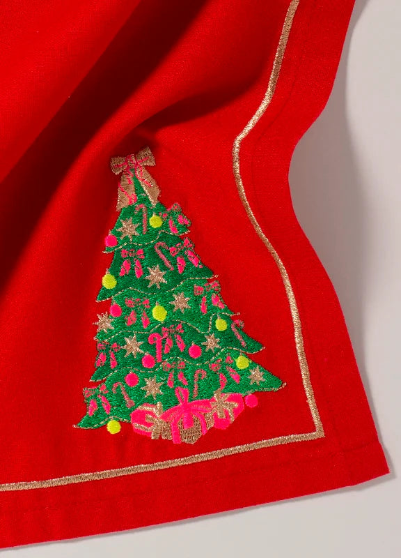 Vondels - Katoenen servetten Kerstboom (set van 2)