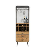 Hoge wijnkast met glazenrek 56 x 170 cm – Dutchbone Vino