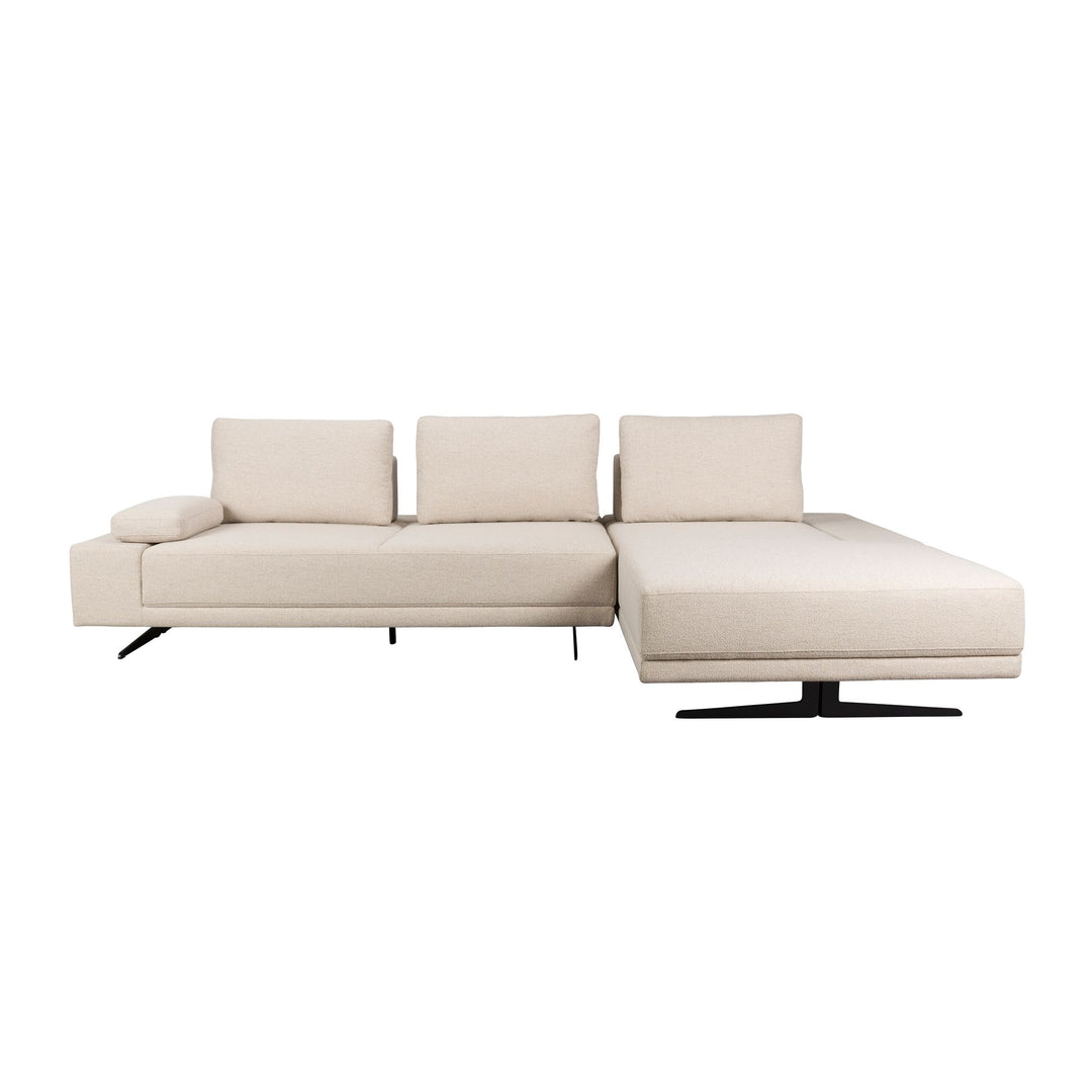 Dutchbone Shelly bank off-white chaise longue rechts